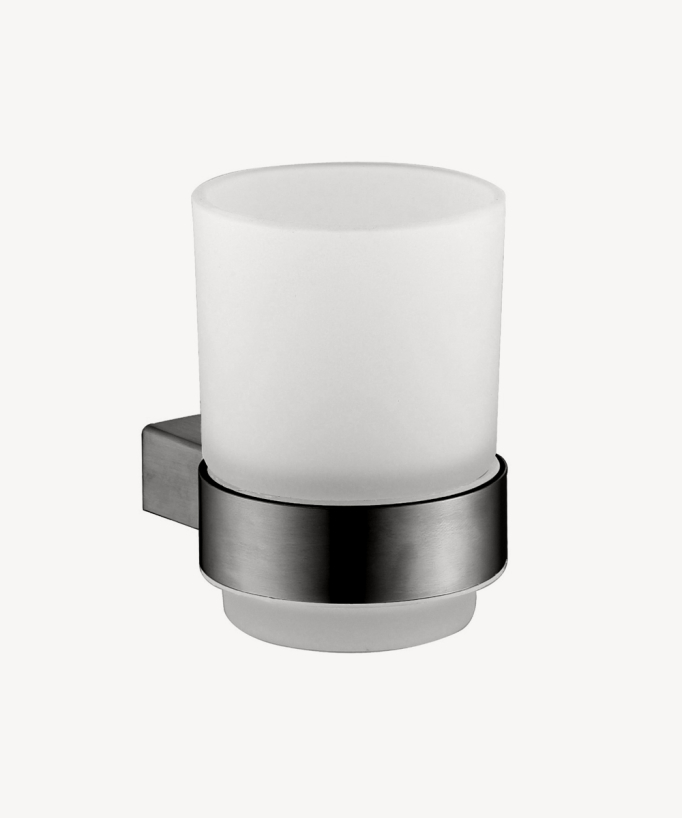 Portabicchiere da parete Gunmetal - Sirius - small