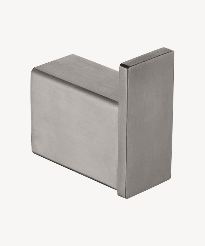 Appendiabiti singolo da parete Nickel spazzolato - Sirius - small