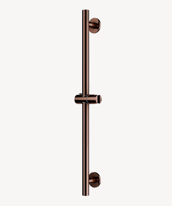 Barre de douche ronde - Corbeau