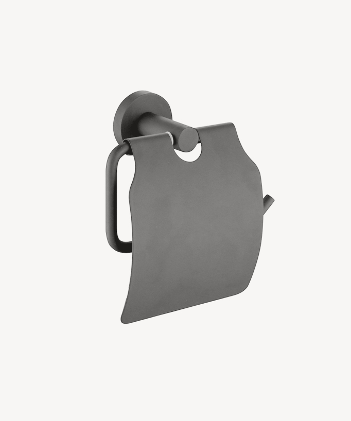 Porte-rouleau avec couvercle - Corbeau