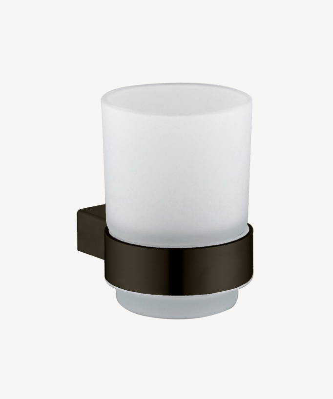 Portabicchiere da parete Nero - Sirius - small