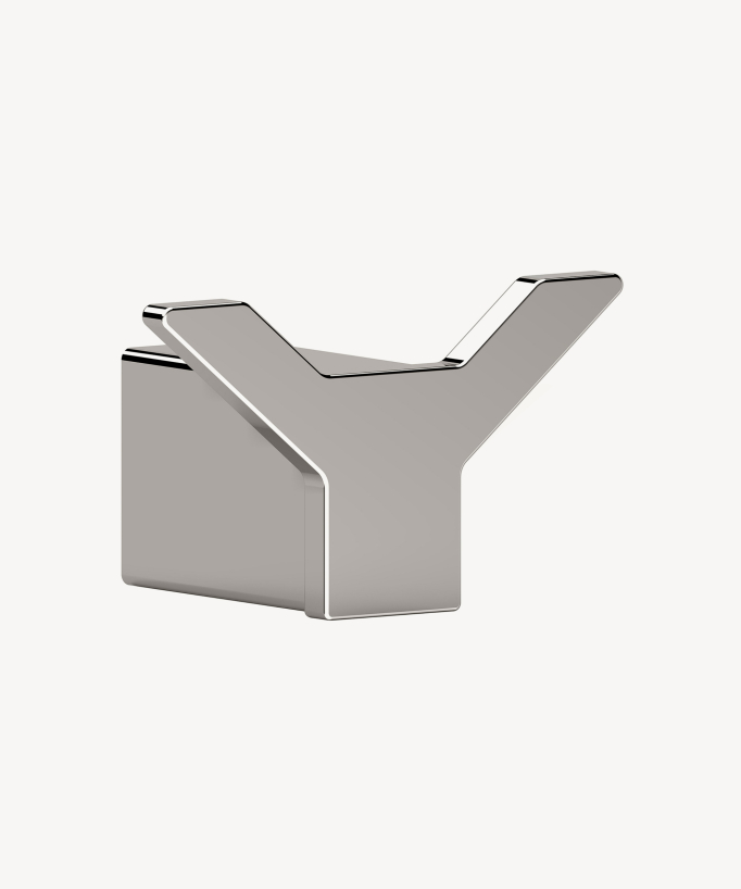 Appendiabiti doppio da parete Cromato - Sirius - small