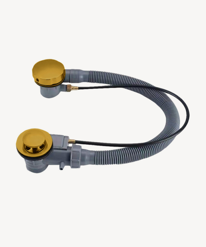 Colonna di scarico vasca clic-clac Dorato - small