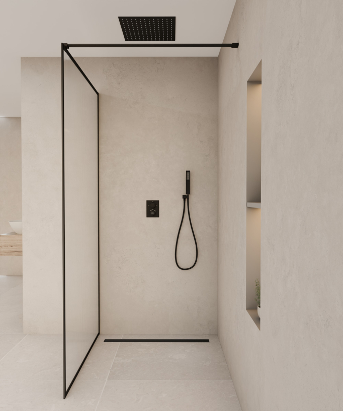 Caniveau de douche en inox - 700 mm