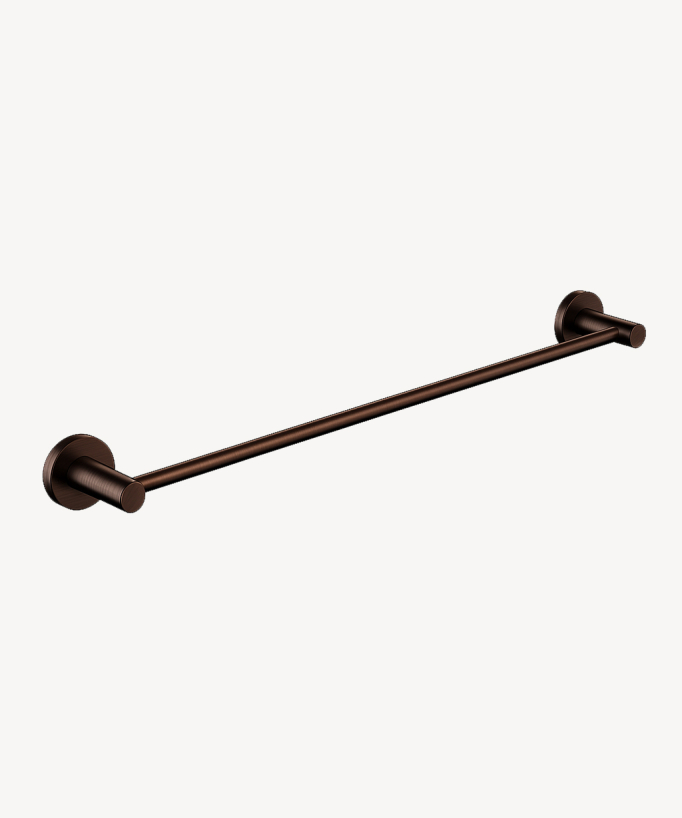 Porta asciugamani singolo moka spazzolato - Corbeau