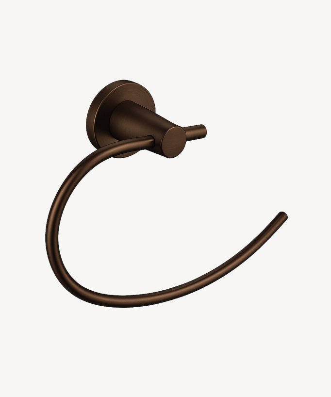 Anello porta asciugamani moka spazzolato - Corbeau