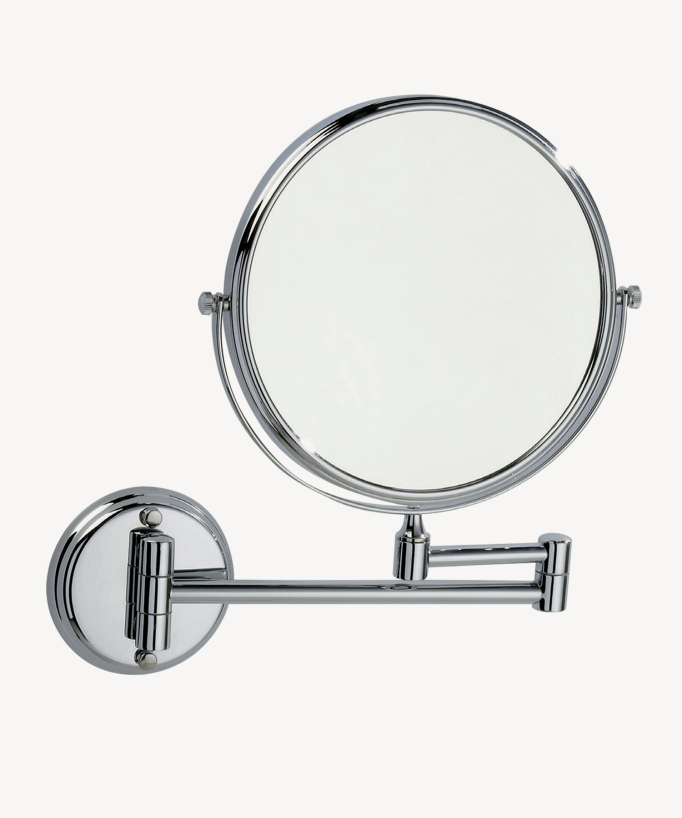 Specchio ingranditore rotondo - Cromato - small
