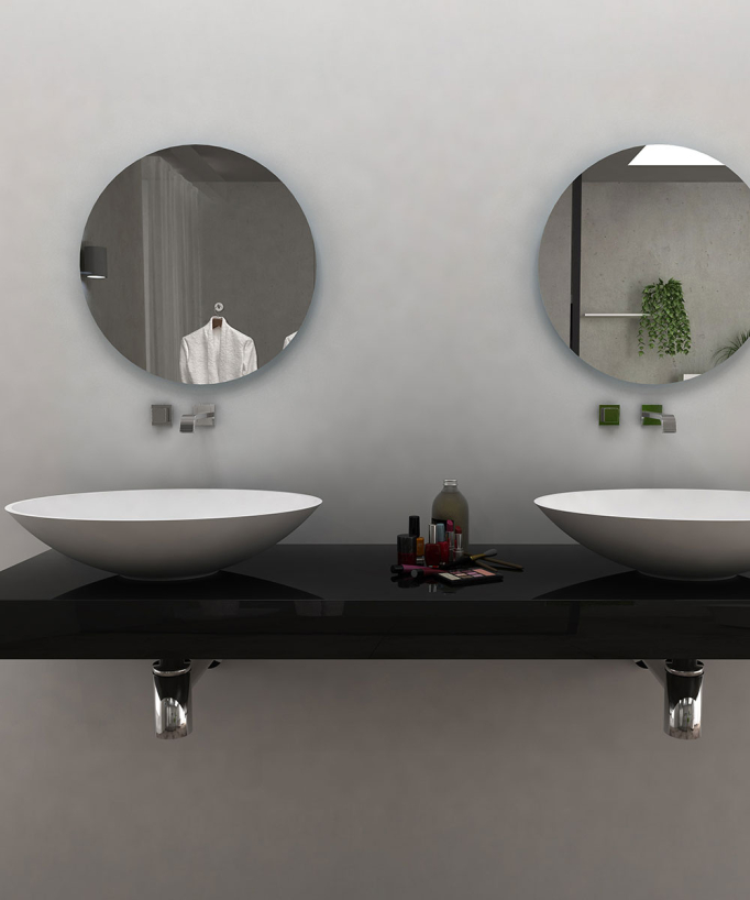 Lavabo ovale freestanding Bianco opaco - Kabinda