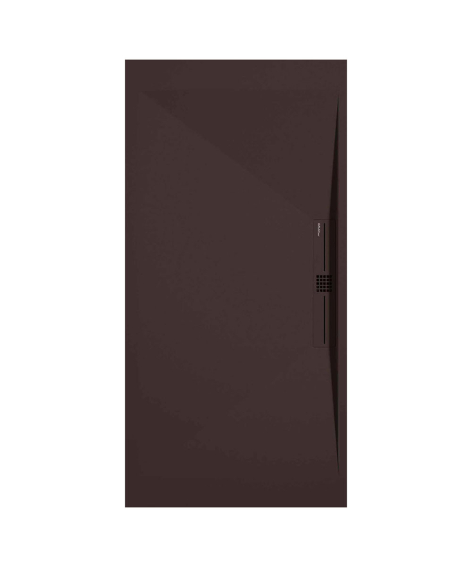 Piatto doccia Cioccolato, Lisse Stone SIDE, griglia colorata - small