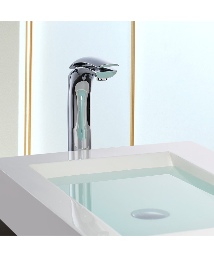 Miscelatore lavabo alto cromato