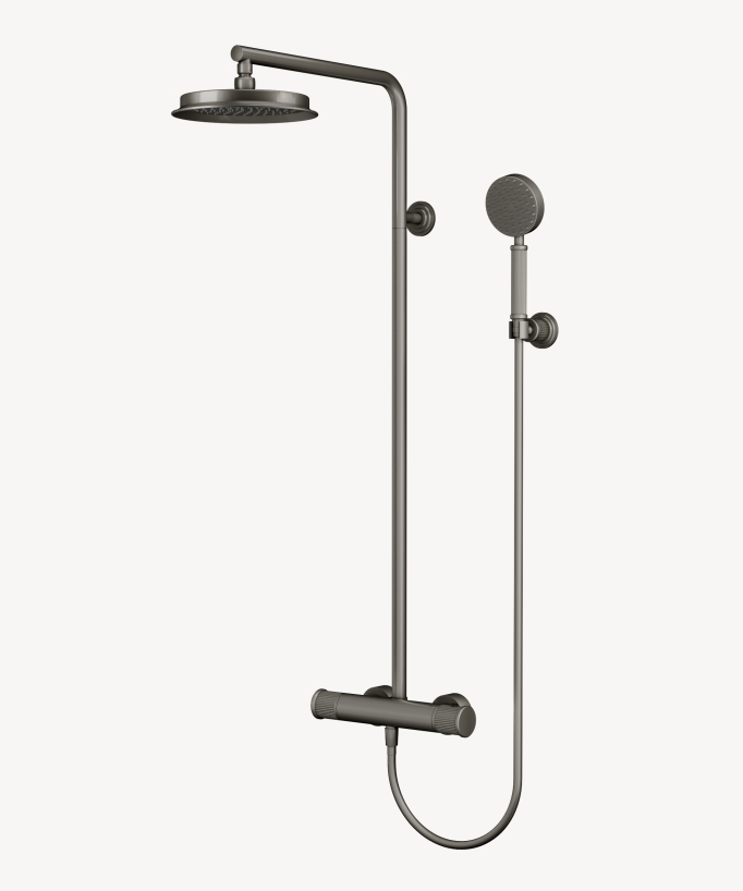 Colonna doccia termostatica Nickel spazzolato - Hera