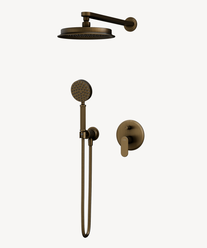 Colonna doccia incasso meccanico Bronzo - Hera