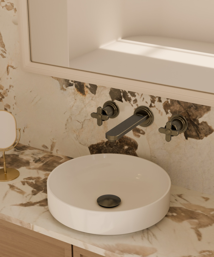 Miscelatore lavabo incasso Bronzo - Hera