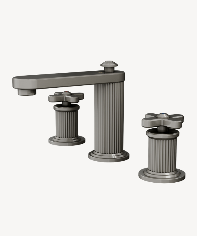 Miscelatore lavabo da appoggio Nickel spazzolato - Hera