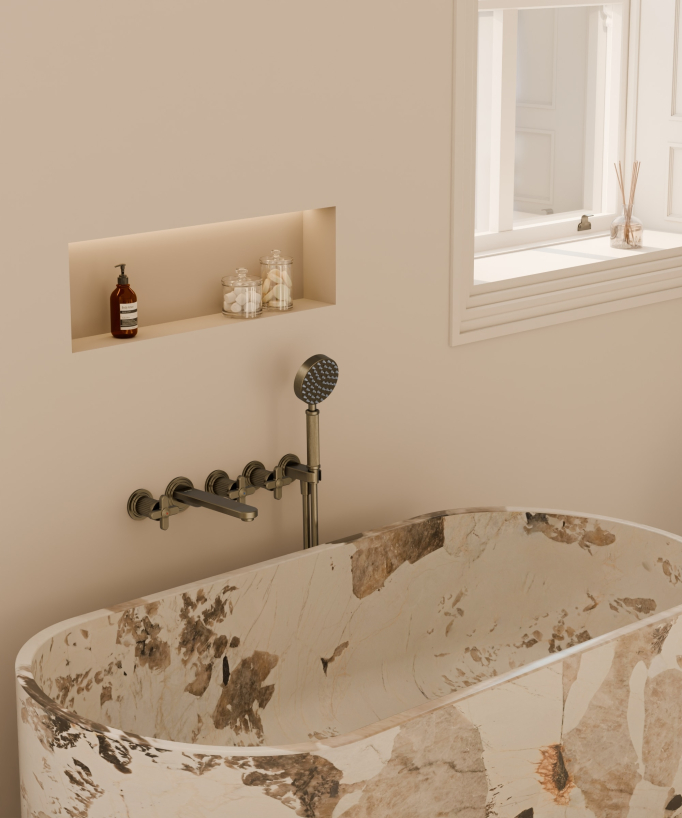 Miscelatore vasca da incasso Bronzo - Hera