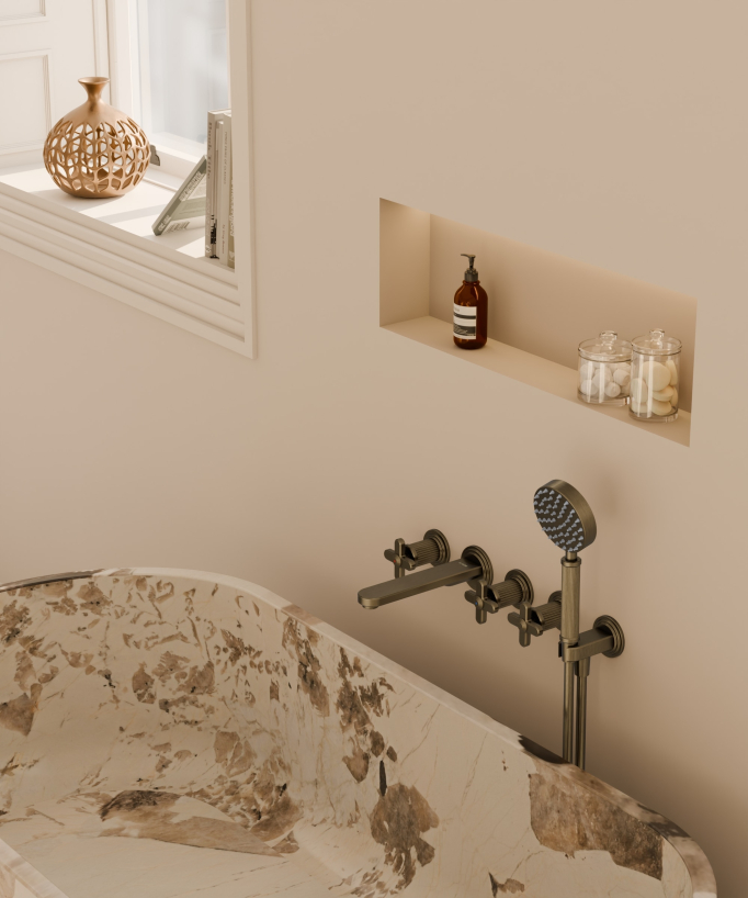 Miscelatore vasca da incasso Bronzo - Hera