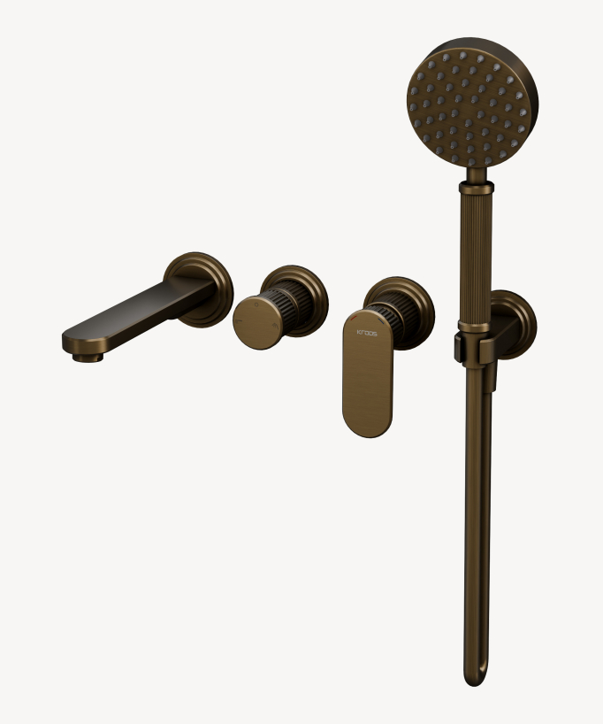 Miscelatore vasca da incasso monocomando Bronzo - Hera