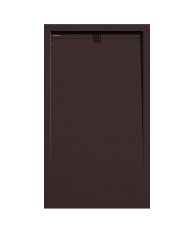 Piatto doccia Cioccolato, finitura Ardesia Stone CACH, griglia colorata - small