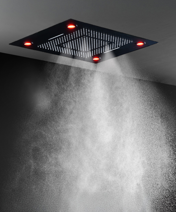 Gruppo doccia termostatico multifunzione a LED - 600x800 mm