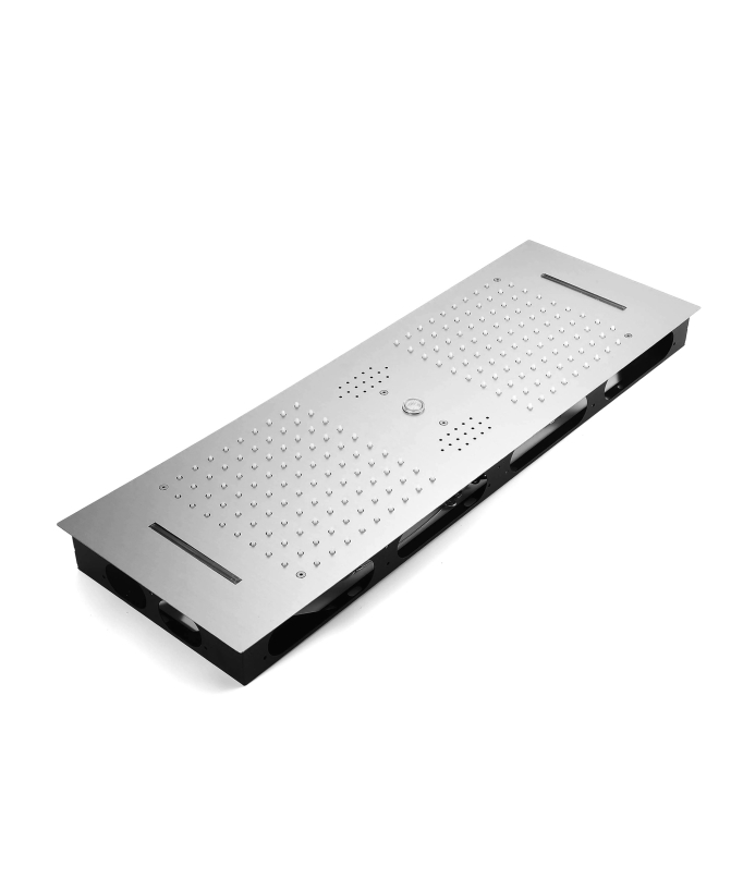 Gruppo doccia termostatico con 3 getti LED - 900x300 mm