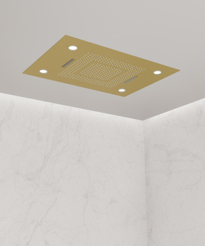 Gruppo doccia termostatico multifunzione a LED - 600x800 mm