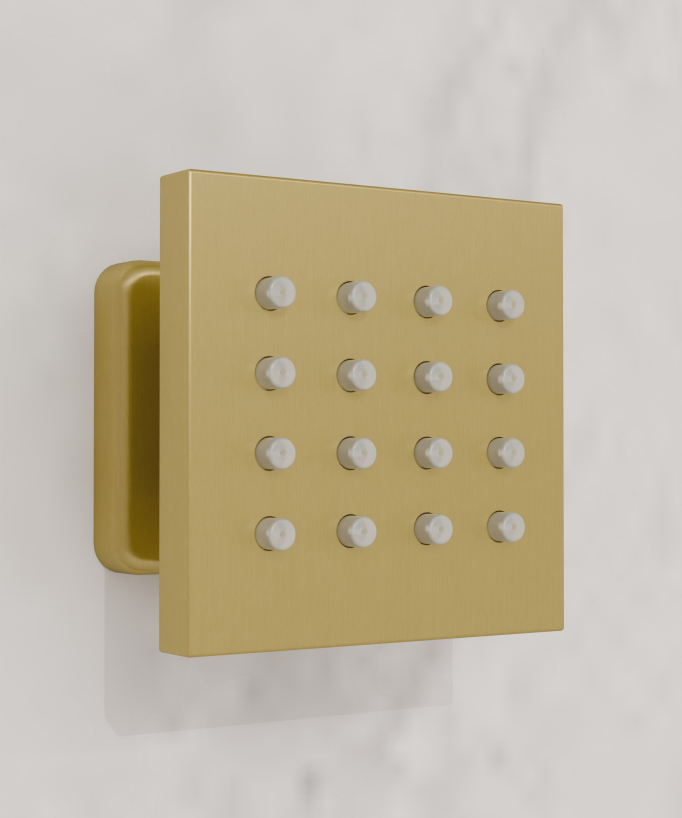 Gruppo doccia termostatico multifunzione a LED - 600x800 mm