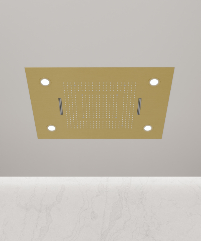 Gruppo doccia termostatico multifunzione a LED - 600x800 mm