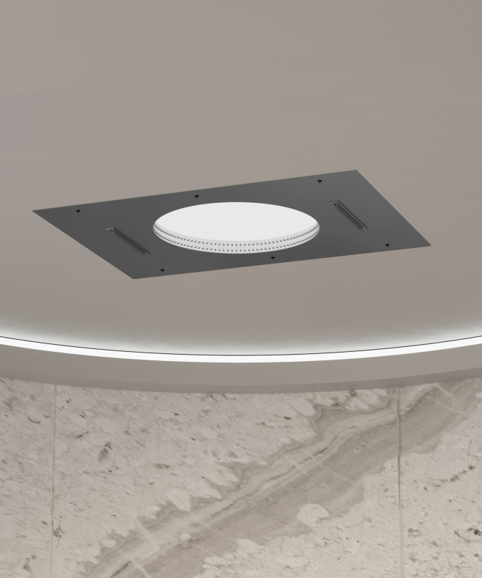 Composizione doccia termostatica getto cascata pioggia e laterali