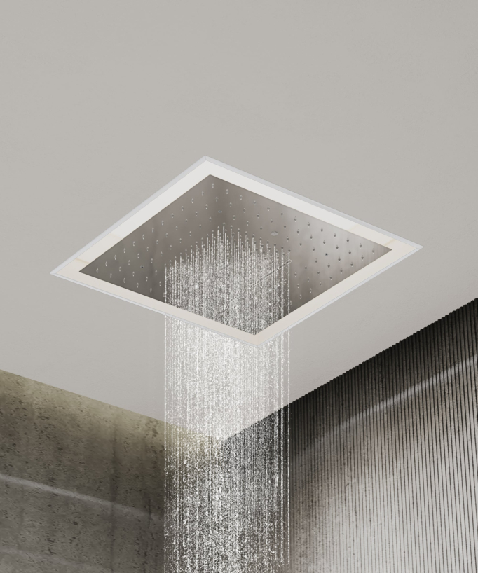 Set miscelatore termostatico doccia Wellness a LED Cromato - Sirius