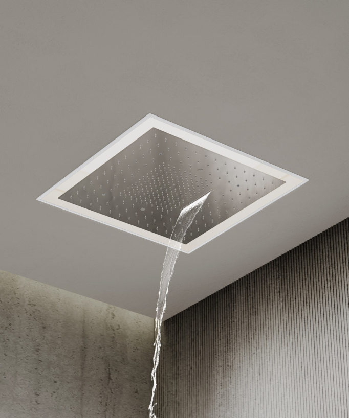 Set miscelatore termostatico doccia Wellness a LED Cromato - Sirius