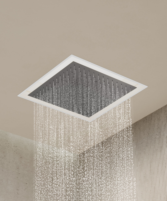 Set miscelatore termostatico doccia Wellness a LED Gun metal - Sirius