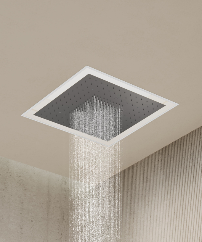 Set miscelatore termostatico doccia Wellness a LED Gun metal - Sirius