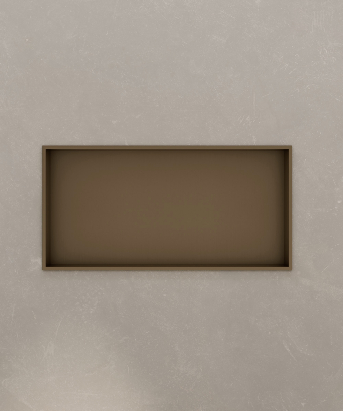Nicchia da parete per bagno in acciaio inossidabile - Bronzo