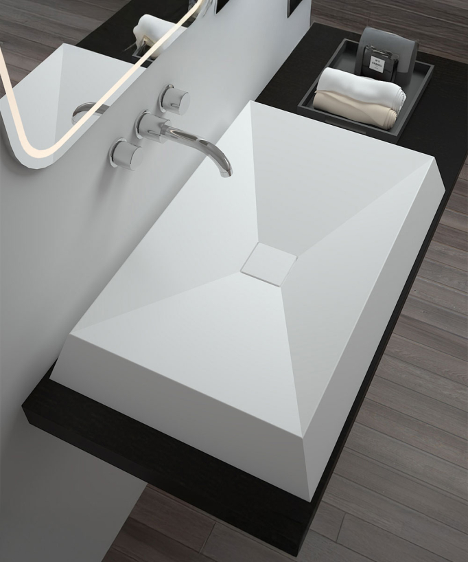 Lavandino rettangolare freestanding - Madingou