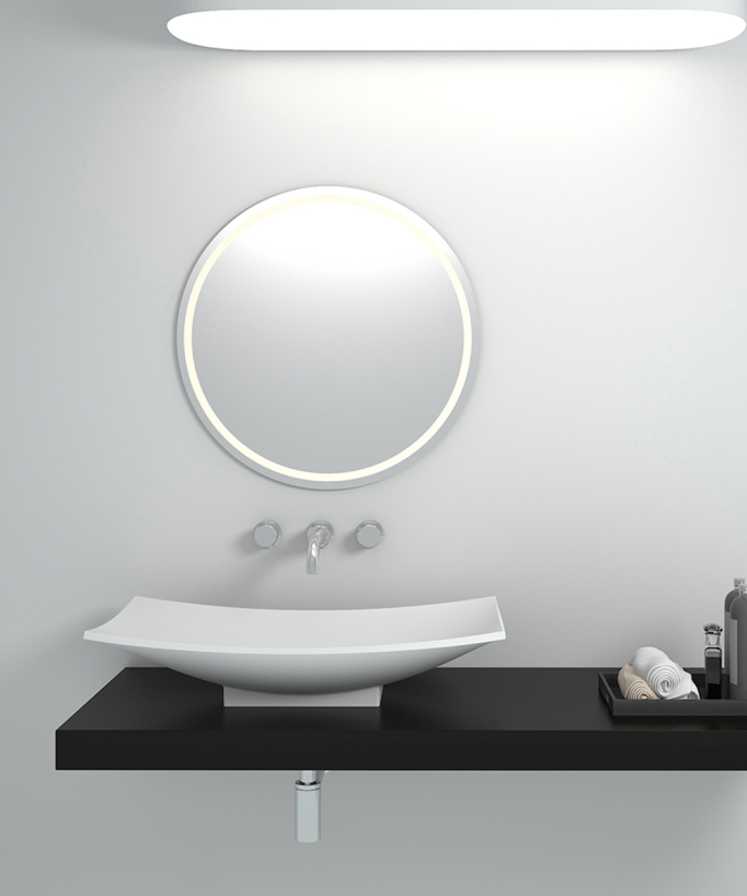 Lavandino rettangolare freestanding Blanc mat - Kamina