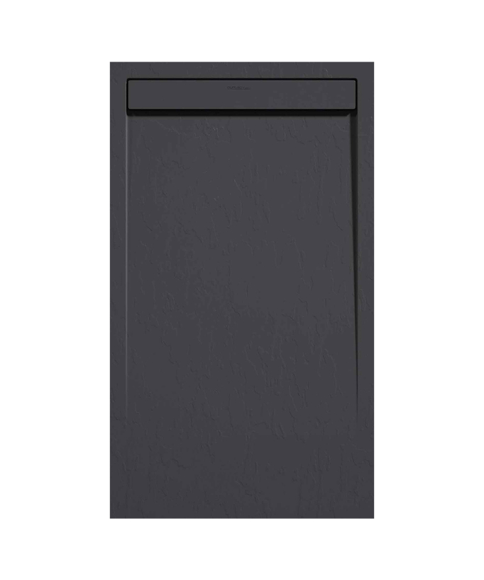Piatto doccia Antracite, finitura Ardesia Stone SMART, griglia colorata - small