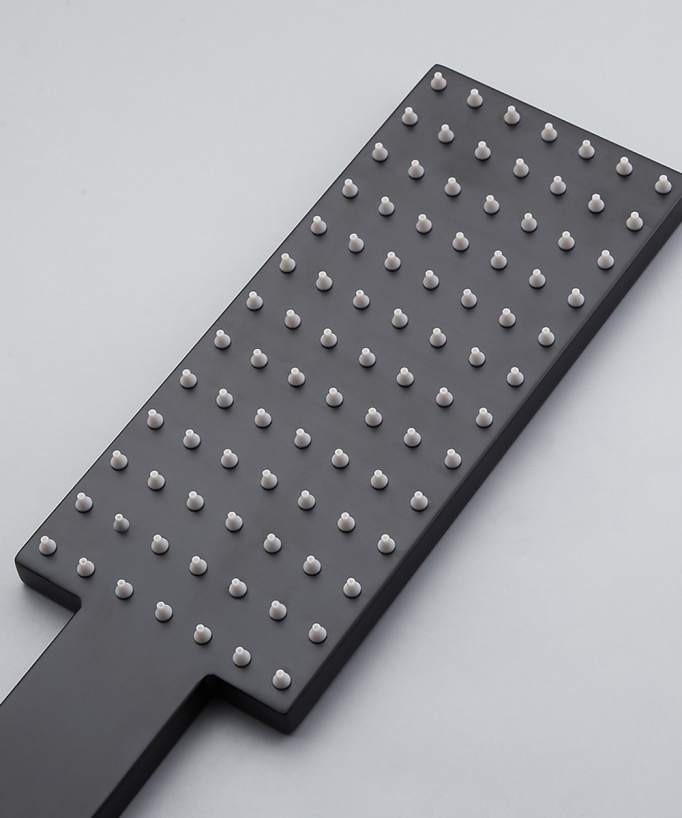 Colonna doccia termostatica moderna nera - Sirius