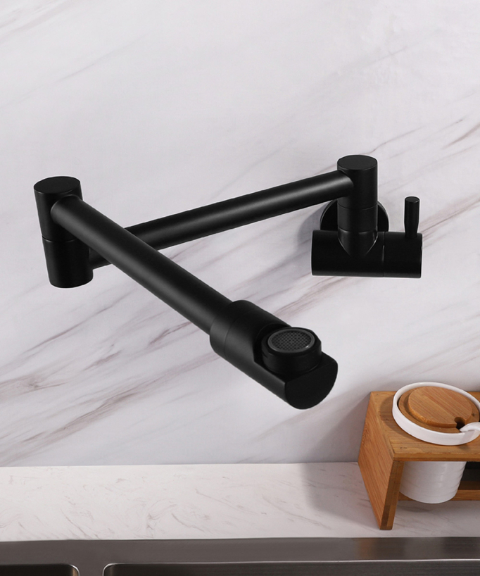 Miscelatore cucina a parete acqua fredda Nero - Corbeau