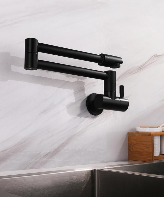 Miscelatore cucina a parete acqua fredda Nero - Corbeau