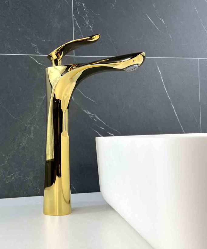 Miscelatore lavabo in ottone dorato - Canopus