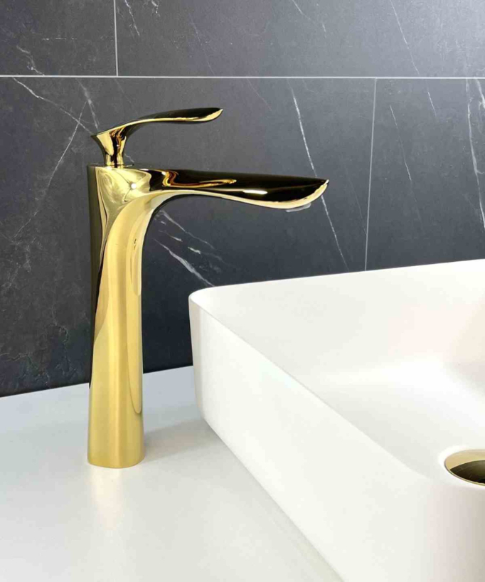 Miscelatore lavabo in ottone dorato - Canopus - small