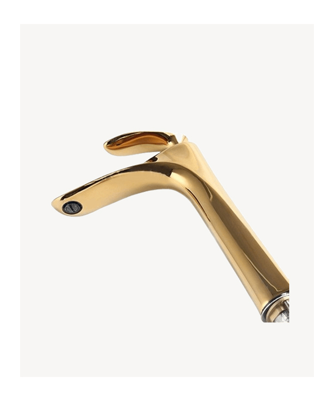 Miscelatore lavabo in ottone dorato - Canopus