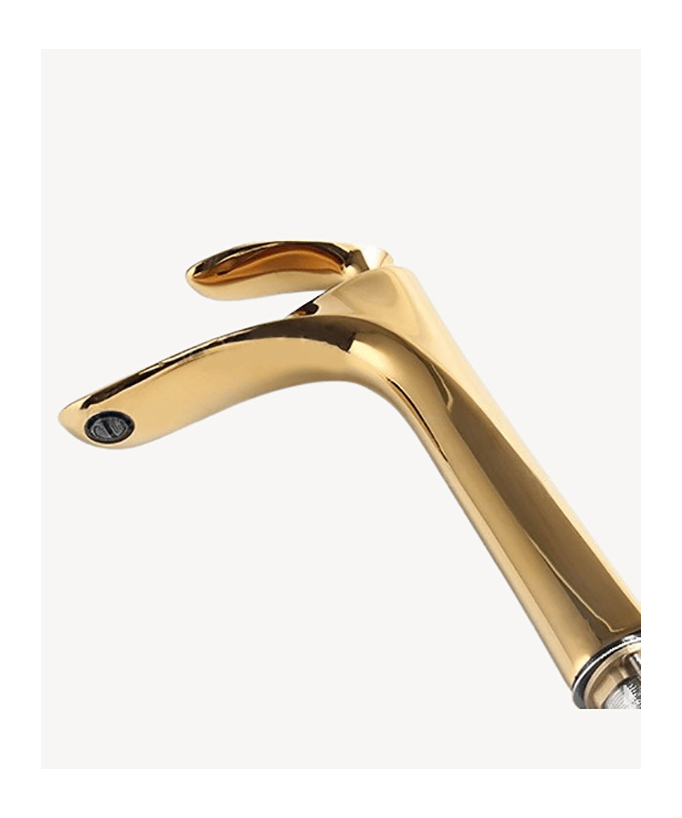Miscelatore lavabo in ottone dorato - Canopus