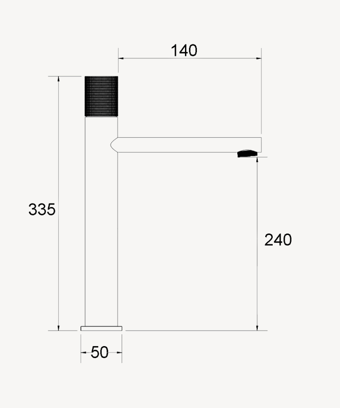 Miscelatore monocomando per lavabo in ottone antico