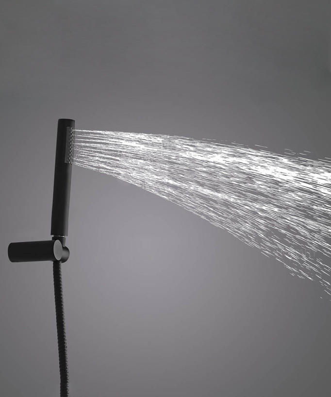 Sistema doccia a pioggia tondo termostatico a soffitto