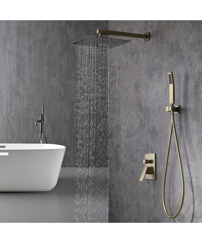 Composizione doccia - Oro spazzolato