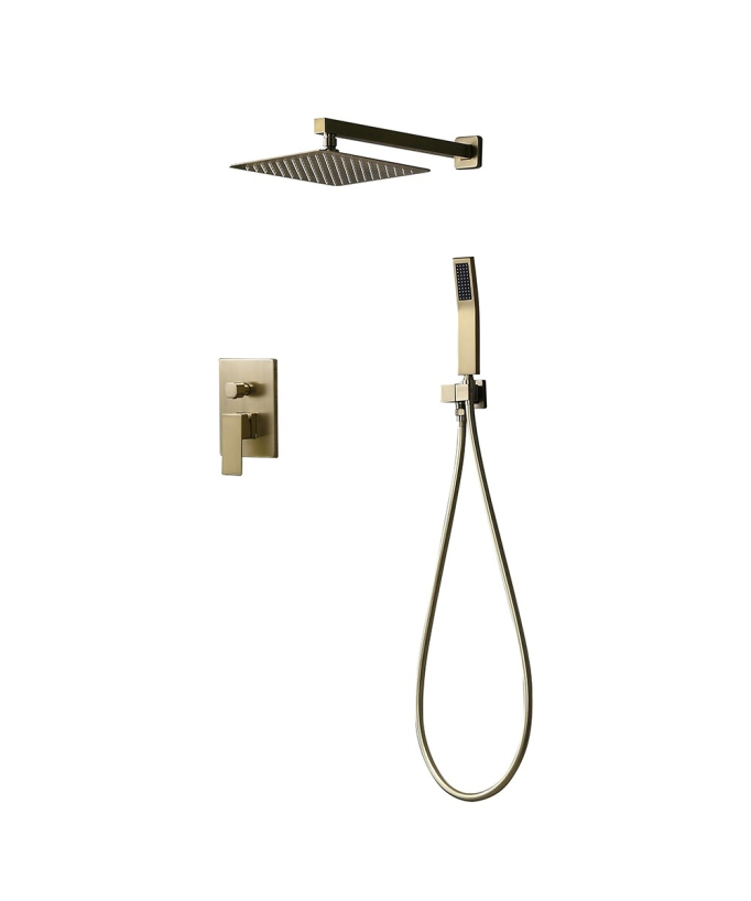 Composizione doccia - Oro spazzolato