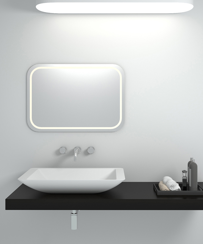Lavabo rettangolare freestanding Bianco opaco - Niari