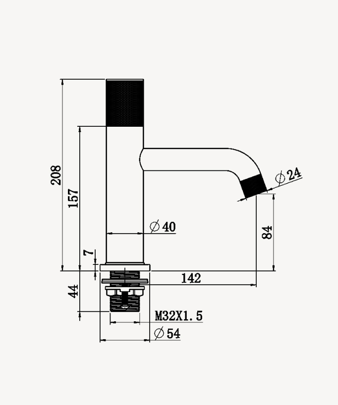 Miscelatore monocomando per lavabo - Leros