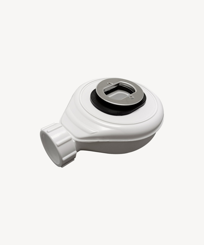 Piatto doccia Bianco, Lisse Stone SIDE, griglia colorata